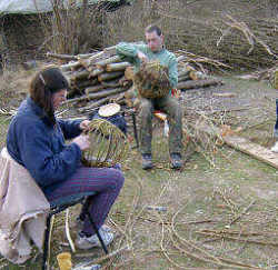 Frame basketmaking